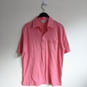 Classics By Palmland Mens Collared Polo Shirt Vintage 70/80s. Pink.Tag size M
